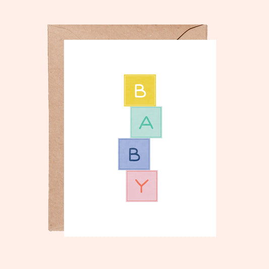 Baby Blocks - Baby Card