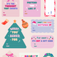 Bright & Colourful Christmas Gift Sticker Sheet