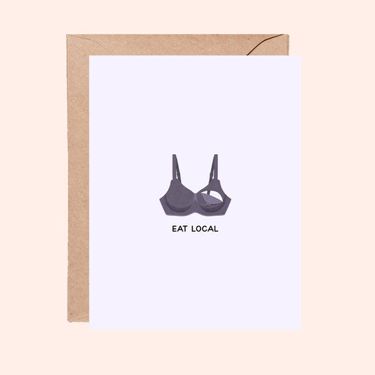 Eat Local Greeting Card