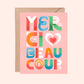 Merci Beaucoup Greeting Card