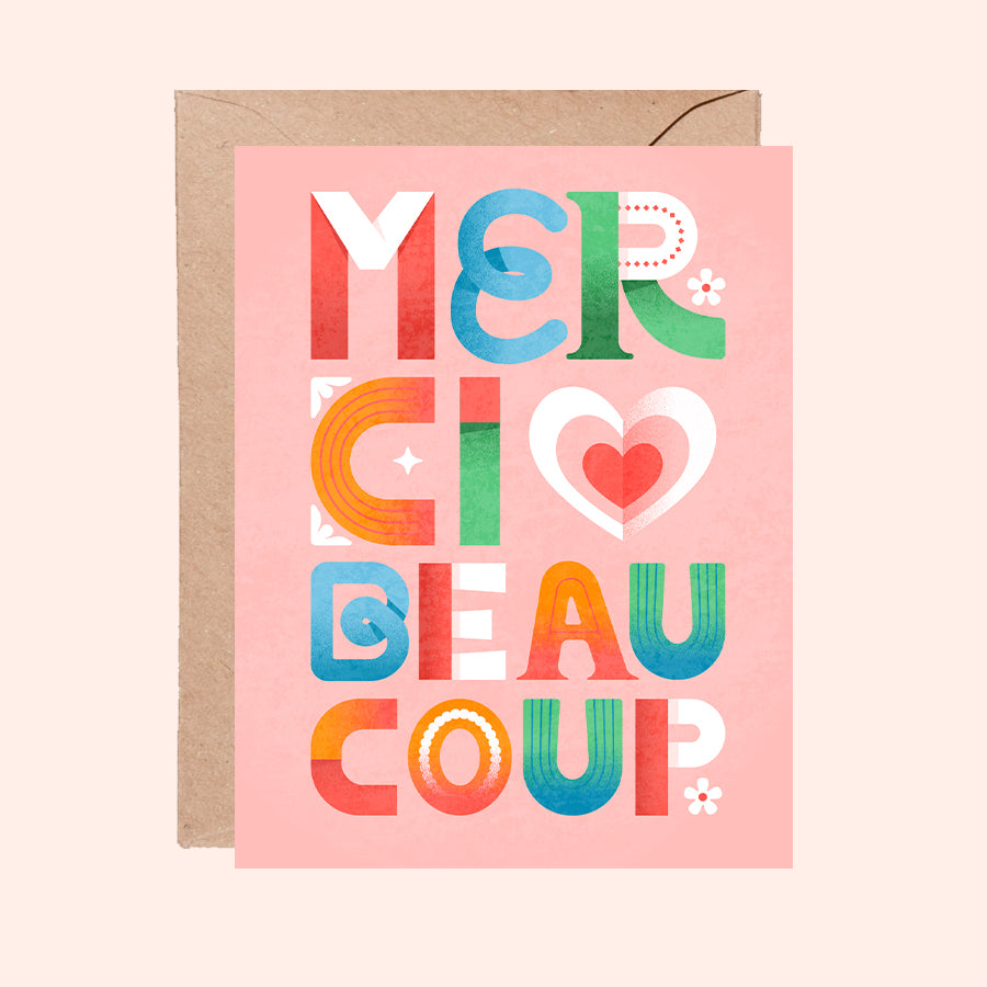 Merci Beaucoup Greeting Card