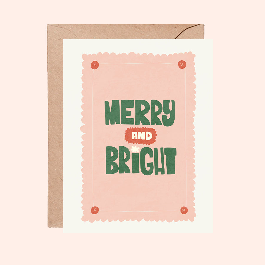 Merry & Bright Christmas Cards 5-Pack