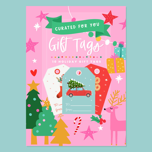 Bright & Colourful Christmas Gift Tags