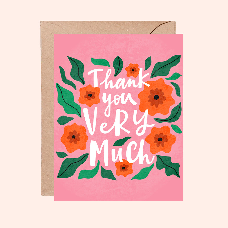 Thank You Very Much Greeting Card