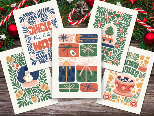 Holiday Cheer Cards 5-Pack